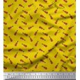 thumbnail image 1 of Soimoi Rayon Crepe Fabric Guitar Musical Instrument Print Fabric by Yard 46 Inch Wide, 1 of 3
