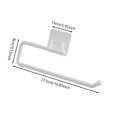 thumbnail image 2 of ERK 1Pcs No Punching Wall Mounted Paper Rack White Purpose Roll Paper Holder For Bathroom Kitchen Living Space Saving Storage And Item Organizer, 2 of 5