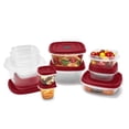 thumbnail image 3 of Rubbermaid Vented Easy Find Lid Food Storage Containers, 24-Piece Set, Racer Red, 3 of 6