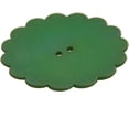 thumbnail image 2 of Mibo 5pcs Nylon Resin - Daisy Shape - Festive Holiday Button - 64L(40mm) - 2 Hole - Forest Green, 2 of 4