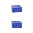 thumbnail image 2 of ZheElen Lightweight Portable Metal Money Box - Cash Safe And Organized Easy To Money Box With Double Layer blue 2Set, 2 of 6