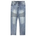 thumbnail image 1 of Jean en Denim Coupe Droite pour Homme Style Biker, 1 of 1