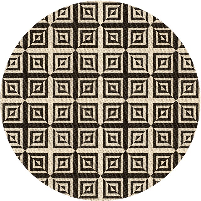 Ahgly Company Tapis d'Intérieur Lavables en Machine, Ronds, Transitionnels, de Couleur Gris Nuit, Ronds de 6 Pi