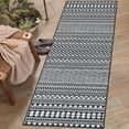 thumbnail image 1 of HOMERRY Boho Runner 2' x 6' for Hallway Modern Washable Throw Rugs for Kitchen Indoor Carpet, Black, 1 of 6