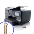 thumbnail image 2 of 3D Printer Nozzle 1.75mm Extruder Large Flow Nozzle M6 3D printer Threaded 3D Printer Parts, Brass, 0.8mm, Gold, 2 of 7