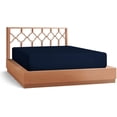 thumbnail image 1 of 1200 Thread Count 100% Egyptian Cotton 3-Piece Fitted Sheet ( 1 Fitted Sheet + 2 Pillow Covers) 18 Inches Deep Pocket Size Solid Pattern, 1 of 4