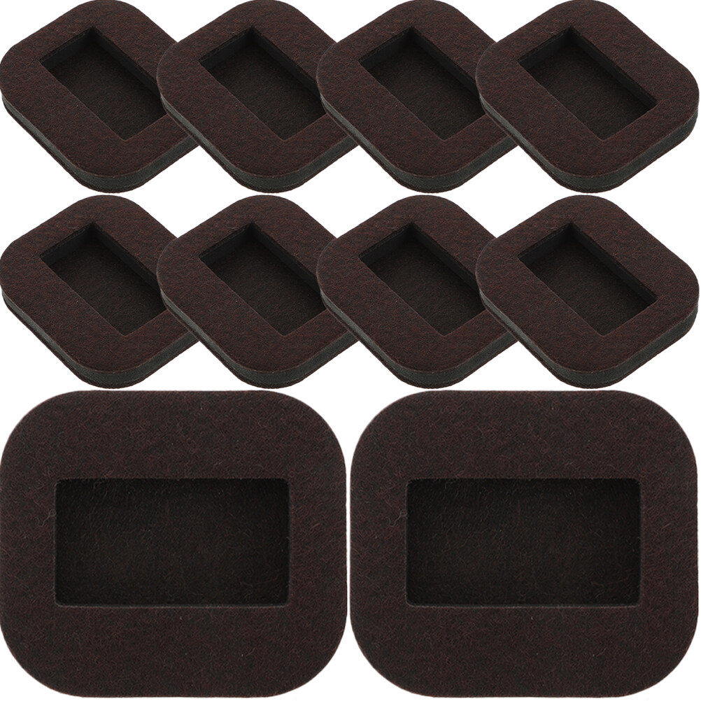 10 Pcs sous-Verres pour Meubles Coupelles de Roulettes en Feutre Protecteurs de Sol pour Pieds de Meubles
