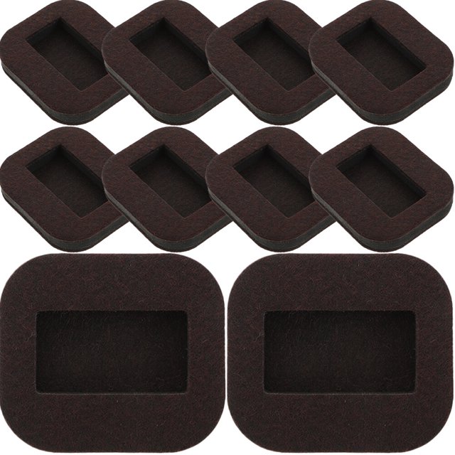 10 Pcs sous-Verres pour Meubles Coupelles de Roulettes en Feutre Protecteurs de Sol pour Pieds de Meubles