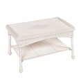 thumbnail image 1 of Afuera Living Table Basse Moderne en Osier pour Patio, Blanc, 1 of 7
