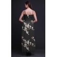 thumbnail image 4 of Bimba Robe Maxi Tube Smockée d'Été pour Vacances à Imprimé de Fleurs et d'Oiseaux Bulbules - Très Petit, 4 of 7