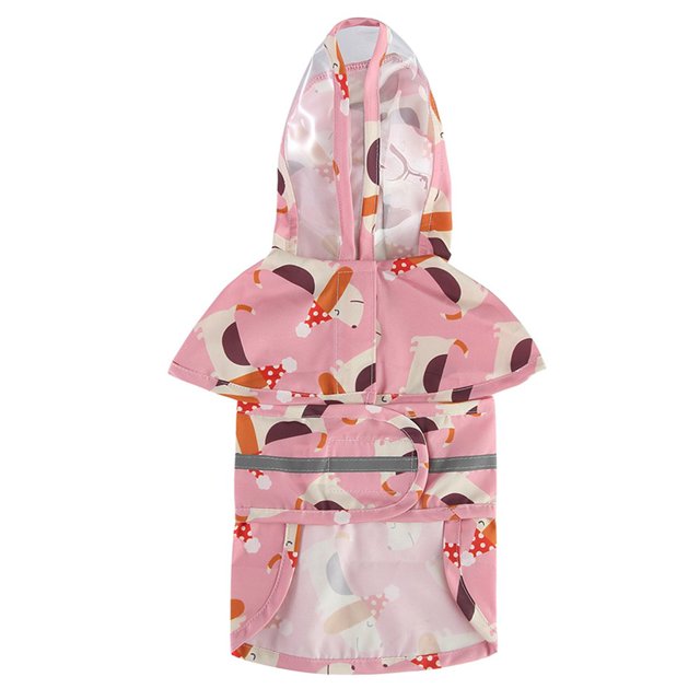 Imperméable Chien à Capuche Slicker Poncho pour Petits à X-Grands Chiens et Chiots