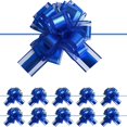 thumbnail image 1 of HLONK 10 PCS Large Pull Bow Gift Wrapping Bows  Pull Bow with Ribbon for Wedding Gift Baskets  Party Gift Wrap Bows  Presents Decorating Bows Blue, 1 of 6