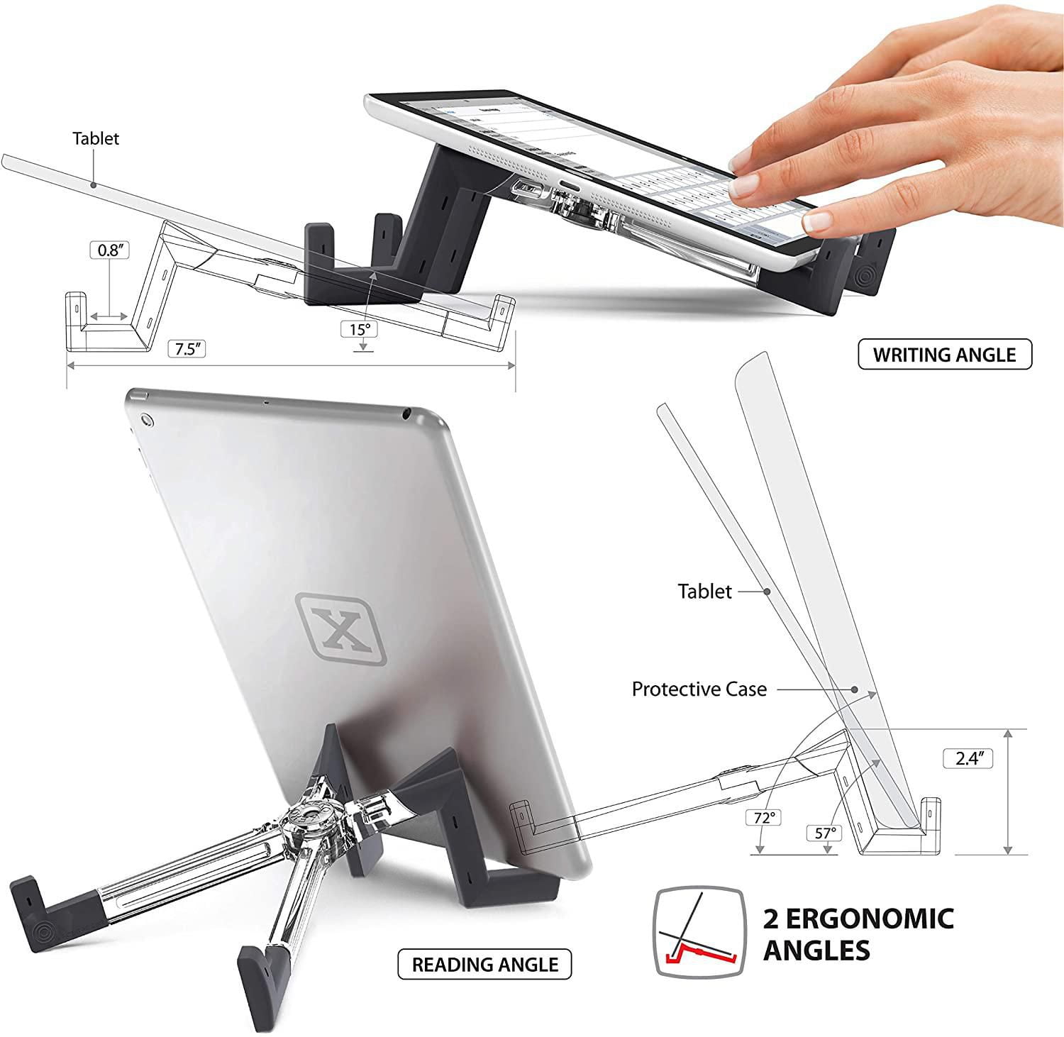 KEKO Support de tablette universel pliable pour iPad/Android Tablet Holder/Galaxy/Kindle + Smartphone