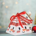 thumbnail image 4 of 50Pcs Christmas Candy Box Cute Santa Claus Snowman Elk Styles Red Ribbon Letter Label Card Packaging Box Portable Triangle Paper Box Christmas Gift Box Party Favors, 4 of 8