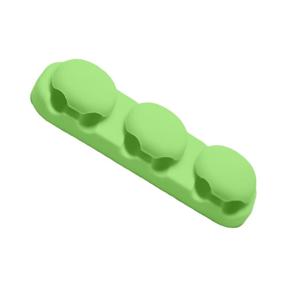 Enrouleur de Câble Flexible en Silicone Autocollant 4/6 Trous Organisateur de Fil Économiseur d'Espace pour Bureau