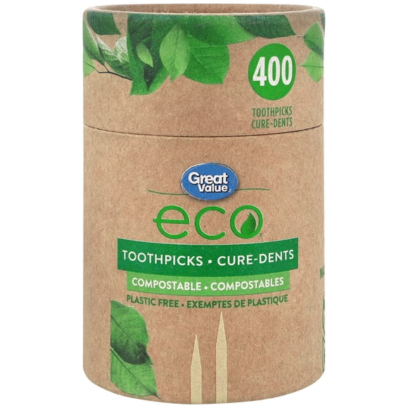 Great Value Eco Toothpicks, 400 Toothpicks