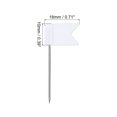 thumbnail image 2 of Unique Bargains Flag Map Push Pins, 1 Inch Travel Map Pins with Plastic Head, White, 50Pack, 2 of 6