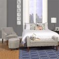 thumbnail image 4 of HomePop Swoop Arm Accent Chair, Velvet Grey, 4 of 13
