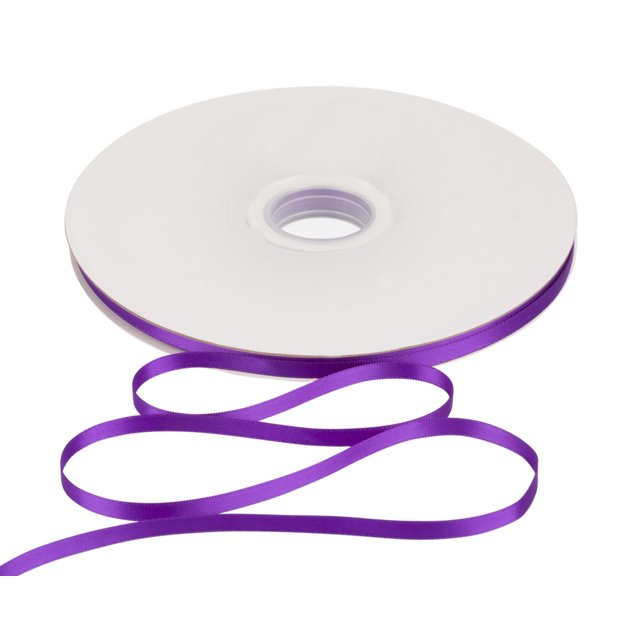 Joycrosso 1/4 Inch Purple Solid Satin Ribbon, 100 Yards Double Faced Satin for Gift Wrapping Floral Bouquets Wedding Party Decoration