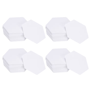 Uxcell 400 Count Hexagon Paper Piecing Paper for Quilting, 1" English Paper Piecing Template, Foundation Paper Pieces Patchwork Supplies