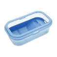 thumbnail image 2 of Bunblic Turtle Tank Detachable Indoor Decor Case Container Habitat Reptile Tank for Pet Turtle Small Amphibious Creatures Hermit Crabs L blue, 2 of 8