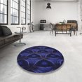thumbnail image 4 of Ahgly Tapis Rectangulaire Lavable en Machine Intérieur Transitionnel Bleu Nuit, 7 Pieds x 9 Pieds, 4 of 7