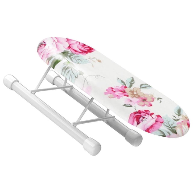 pitrice Small Folding Ironing Board Ironing Cuffs Neckline for Legs Easily Store small Home Board Ironing Board Colorful