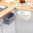 thumbnail image 2 of Kitchen Cabinet Door Plastic Basket Hanging Trash Can Waste Bin Garbage Bin Box, 2 of 6