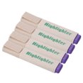 thumbnail image 1 of Unique Bargains Highlighter, Broad Point, Purple, 4 Count, 4 Pack, 1 of 6