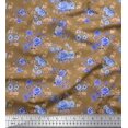 thumbnail image 1 of Soimoi Green Georgette Viscose Fabric Fruits Print Fabric by Yard 42 Inch Wide, 1 of 3
