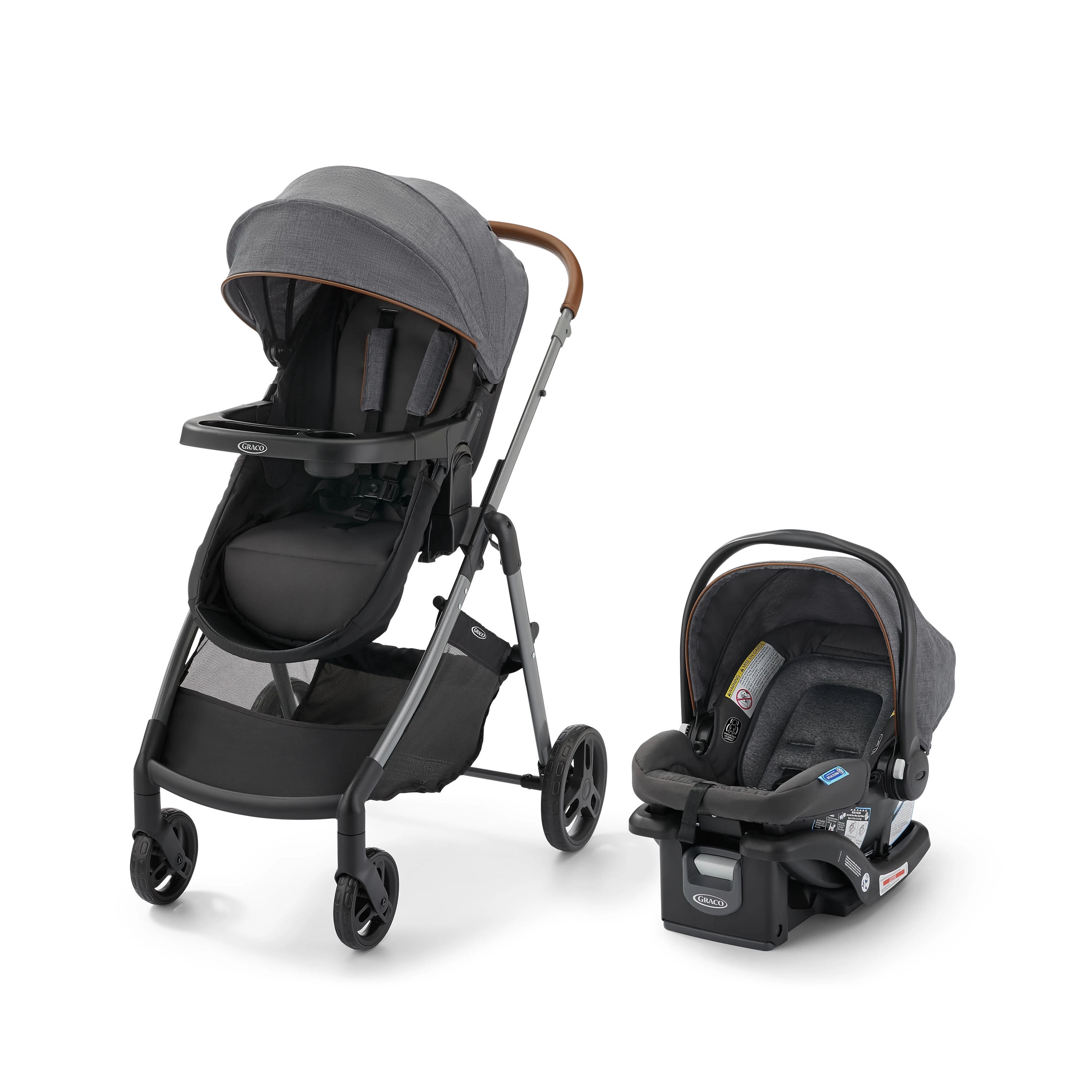 Graco Modes Trio Travel System, 3-in-1 Baby Stroller and Car Seat Combo, Rear-Facing from 1.8-16 kg (4-35 lb)