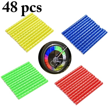Bangcool 48PCS Bicycle Spoke Covers Reflective Bike Spoke Skins Bicycle Accessories