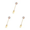 thumbnail image 1 of Transemion 1/2/3/5 Cartoon Adorable Restaurant Hotel Tableware Portable Washable Stainless Steel Stirring Mixing Dinnerware Cake Flatware Candy Fork Rainbow 3PCS, 1 of 6
