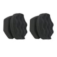 thumbnail image 1 of Miangastore 2Pcs Wave Pattern High Fit Handy Polishing Waxing Sponge Car Tire Wax Size 2 (Black), 1 of 8