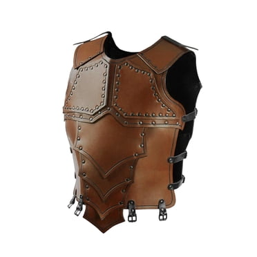 Tachiuwa Medieval Chest Armour Halloween Costume Accessory for Pirate Halloween Party brown
