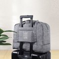 thumbnail image 2 of Large Capacity Fashion Travel Bag For Unisex Weekend Solid Color Handbag Wet And Dry Separation Travel Carry On Bags Wine red L, 2 of 6