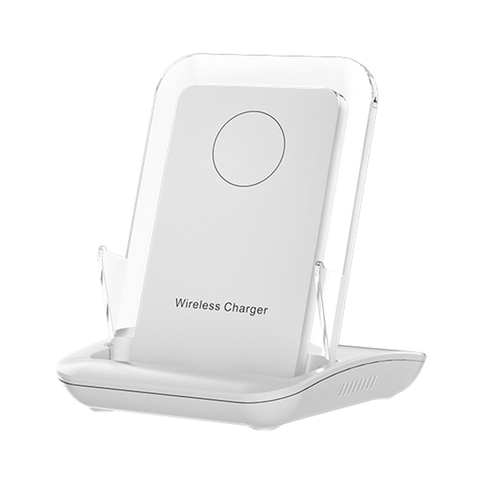 Rbaofujie Wireless Charger 15 W Magnetic 65 W Flash Charging Crystal Illuminated Vertical Desktop Mobile Phone Amplification