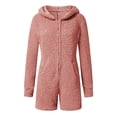 thumbnail image 5 of Combinaison pour Femmes à Manches Longues à Capuche Pyjama Combinaison Décontractée d'Hiver Chaude Combinaison de Nuit Combinaisons d'Automne pour Femmes en Liquidation, 5 of 5