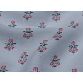 thumbnail image 4 of oneOone Viscose Jersey Fabric Leaves & Floral Block Print Sewing Fabric BTY 60 Inch Wide, 4 of 5