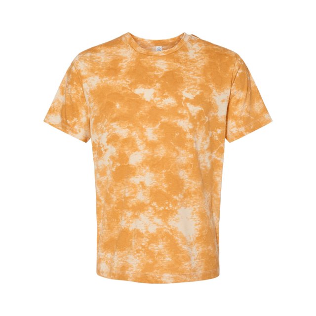 Cotton Jersey Go-To Tee, M, Gold Tie Dye