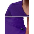 thumbnail image 4 of Adar Pro Scrubs for Women - Modern V-Neck Scrub Top - P7002 - Grape - XL, 4 of 7
