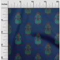 thumbnail image 1 of oneOone Polyester Lycra Navy Blue Fabric Floral & Paisley Block Sewing Craft Projects Fabric Prints By Yard 56 Inch Wide, 1 of 4