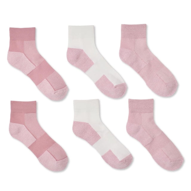 Athletic Works Women's Ankle Socks 6-Pack