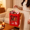 thumbnail image 4 of Wzzjkit Day Gift for Girlfriend Flower Tote Bag Transparent Window Opening Gift Bag, 4 of 6