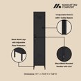 thumbnail image 4 of Naomi Modern 15 Single Locker Storage Cabinet with 5 Adjustable Shelves in Black, 4 of 9