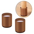 thumbnail image 4 of GROWTH TANK Furniture Bed Riser Chair Leg Lifts Couch Lifter Round 6x5cm Brown, 4 of 9