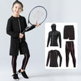 thumbnail image 2 of Girls Summer Outfits Base Layer Athletic Compression Running Pants Tights Baby Boy Clothes Pink 12-13 Years, 2 of 4