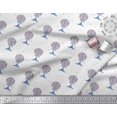 thumbnail image 3 of Soimoi Brown Cotton Voile Fabric Insect,Leaves & Floral Block Decor Fabric Printed BTY 42 Inch Wide, 3 of 3