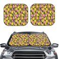 thumbnail image 2 of Vsdgher Tulips Flowers Print Car Windshield Sun Shade, Reflective Sunshade Window Sunshade Sun Visor Protector Fit for Cars,Trucks,SUVs-Small, 2 of 6