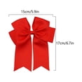 thumbnail image 3 of Iumwxz 6-inch Ribbed Satin Fishtail Double Layered Ribbon Bow Hair Clip For Children's Hair Accessories Hair Clip, 3 of 7